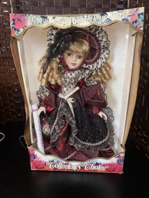 17" Genuine Fine Bisque Porcelain Doll Collectors Choice Limited Edition