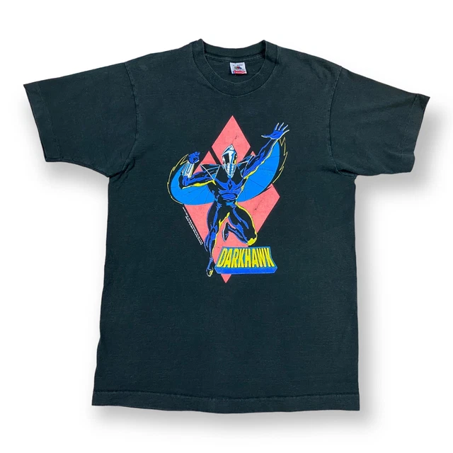 Vintage 90S Marvel Comic Images Darkhawk Rare Mcu Shirt 1991 Size Large Usa