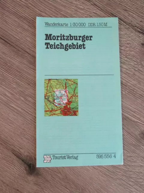 Moritzburger Teichgebiet  - DDR Wanderkarte 1984 VEB Tourist Verlag - M 1:30000