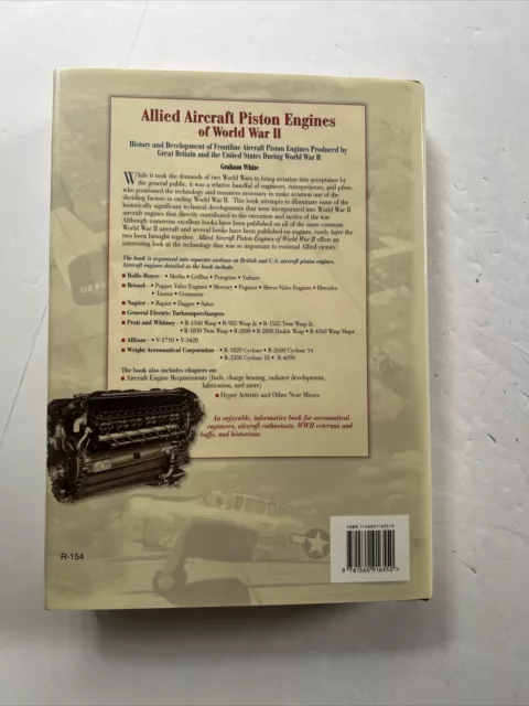 ALLIED AIRCRAFT PISTON Engines of World War II by Graham White- 1995 ...