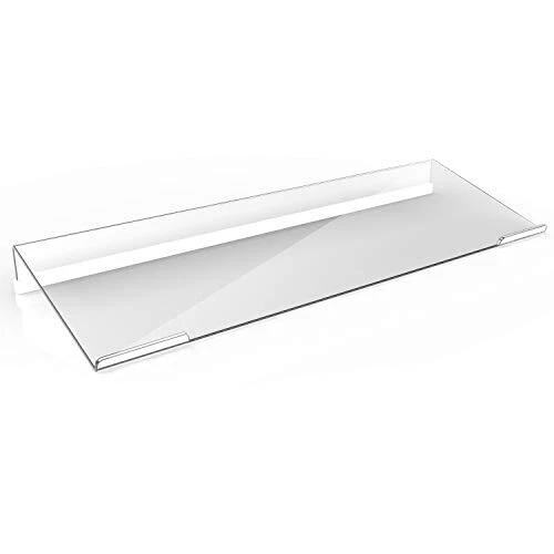 Clear Acrylic Tilted Computer Keyboard Holder for Easy Ergonomic Typ...