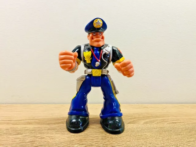 Rescue Heroes Night Patrol Sergeant Siren Police Officer 2001 - 78195 Figure