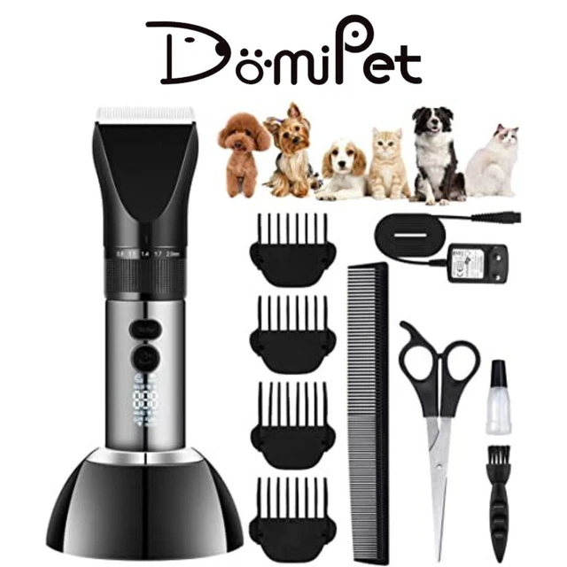 Juego profesional de cuidado de perros cortador de pelo de animales 4 accesorios máquina de corte