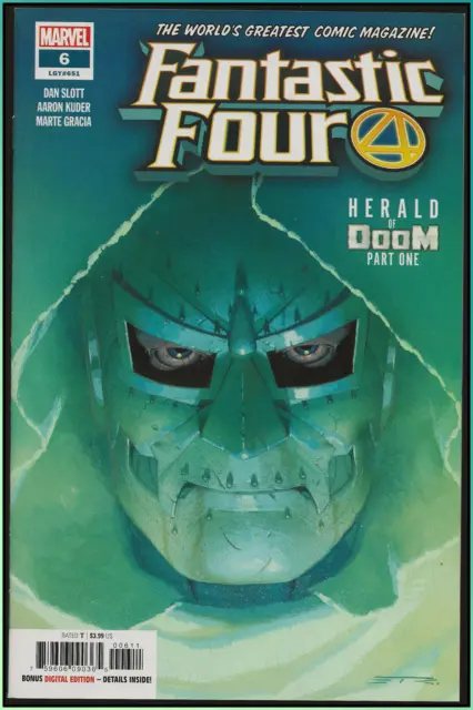 Fantastic Four #6 2019 1St Victorious Herald Doom Ribic Iconic Cvr Marvel Vf/Nm