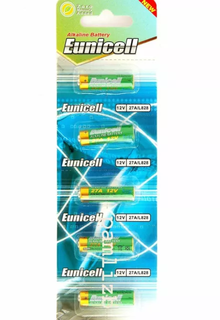 ENVOI SOUS SUIVI EUNICELL 5 Piles  A27 27A  Mn27 Gp27a  Alcaline 12V