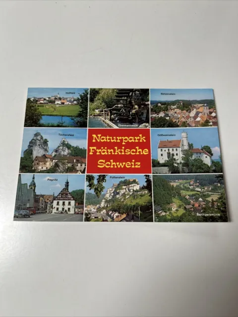 Alte Postkarte - Naturpark Fränkische Schweiz -