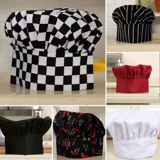 Men Women Comfortable Cook Adjustable Kitchen Baker/ Chef Elastic Cap Hat HOT