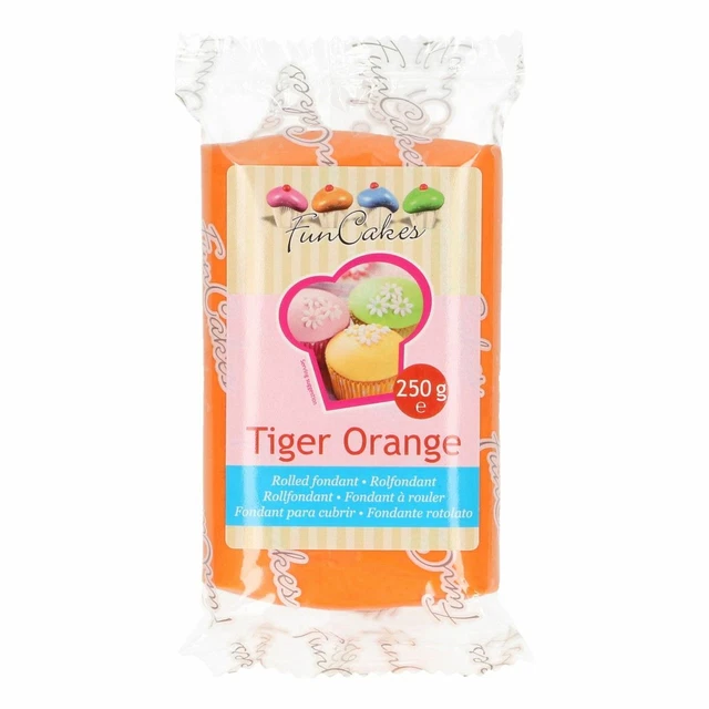 FunCakes Rolfondant -tiger Orange 250g