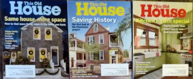 THIS OLD HOUSE Magazine - five (5) issues from 2018 2