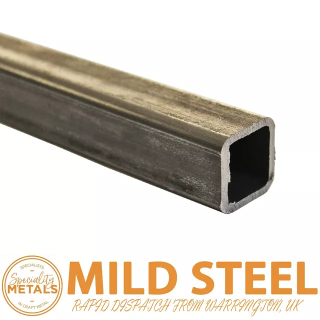 25mm x 25mm x 2.5mm MILD STEEL ERW BOX SECTION SQUARE HOLLOW 100mm to 2M LENGTHS