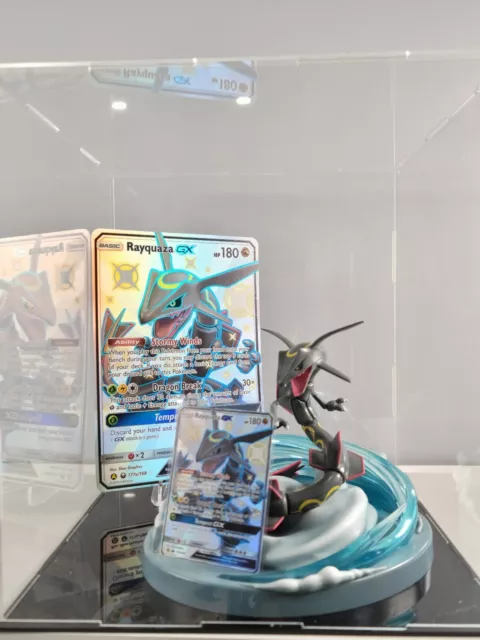 Pokemon Shiny Rayquaza Figure Hidden Fates Card Holder Collectors Item  Pokemon