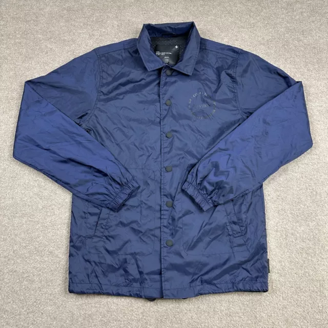 Tavik Jacket Mens Size S Blue Rain Coat Long Sleeve Lightweight Casual Adults