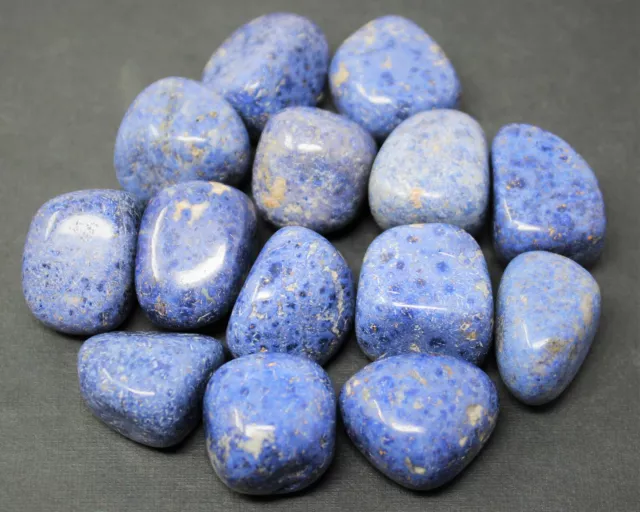 Bulk 1/4 lb lot Dumortierite Tumbled Stones Crystal Healing Gemstone 4 oz