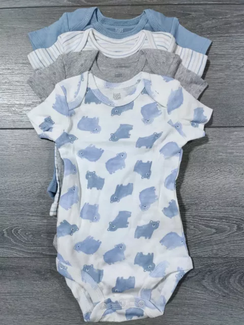 Carters  Bodysuits 3 Months Baby Girls Boys Just One You 4-Pack Creeper Outfit