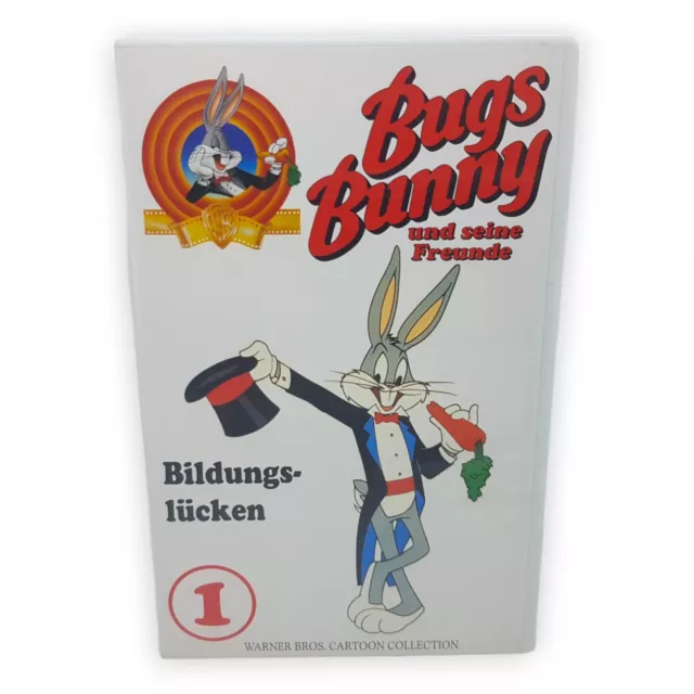 Bugs Bunny und seine Freunde 1 Bildungslücken VHS Videokassette 1991 Warner Home