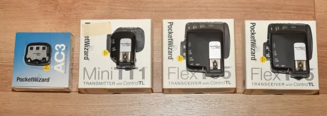 POCKETWIZARD FLEX TT5 x2, MINI TT1, AC3 FOR NIKON