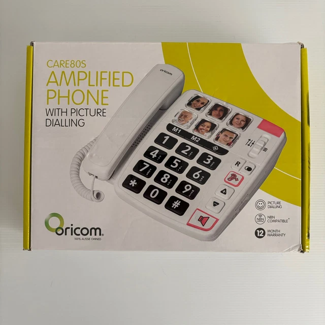 Oricom Care80S  Amplified Phone With Picture Dialling | VGC | Free Postage