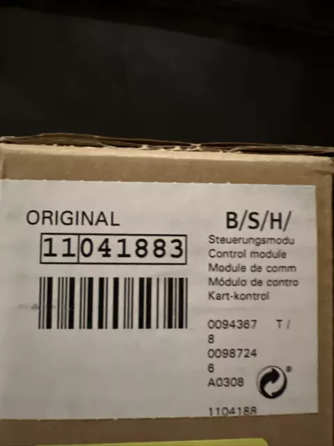 Bosch 11041883 CONTROL MODULE OEM FACTORY PART - BRAND NEW!!!!!