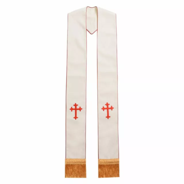 Christian Cross Embrodiery Clergy Stole Pastor Liturgical Mass Stole 4 Patterns