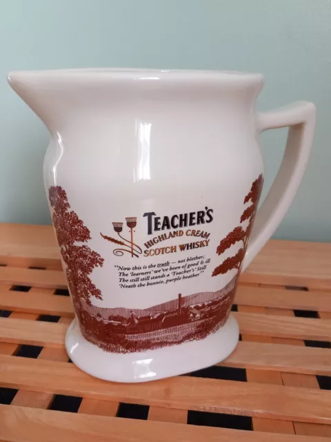 Teacher's Highland Cream Scotch Whiskey water jug Seton Pottery