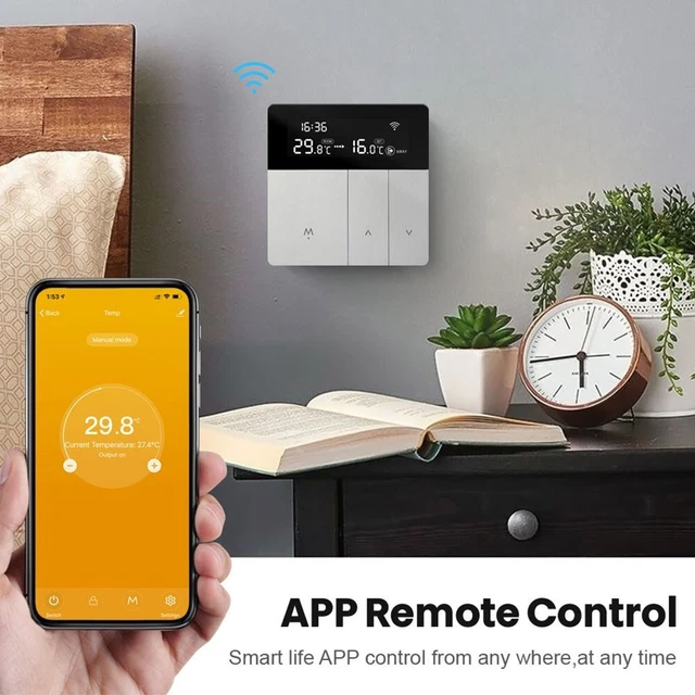 Maison Smart Thermostat Programmable Wifi sans Fil Pièce Capteur Numérique