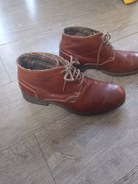 MENS DUNE LEATHER Boots 9.5 £15.00 - PicClick UK