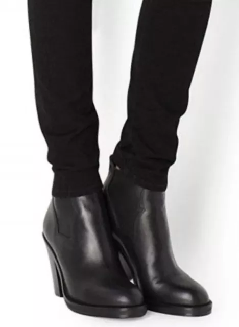 ACNE STUDIOS Made Italy Star Chelsea Black Leather Ankle Boot  EUR36 - Near New!