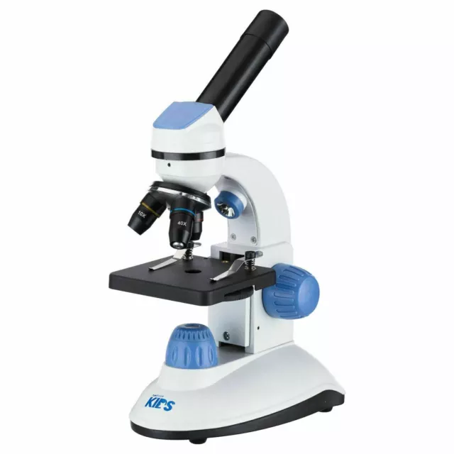 Amscope-Kids 40X-1000X Dual Iluminación LED Portátil Estudiante Microscopio