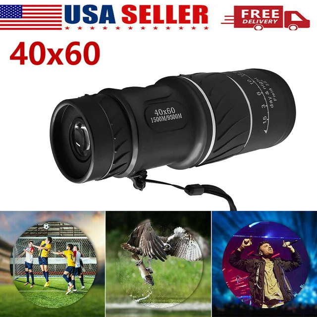 40x60 Monocular With Night Vision High Definition High Power Telescope Outdoor
