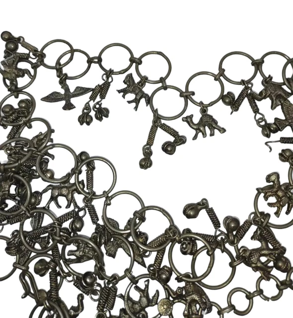 Catena Vita Boho Crystal - Argento Con Paillettes Stratificate Per Donne, Regolabile