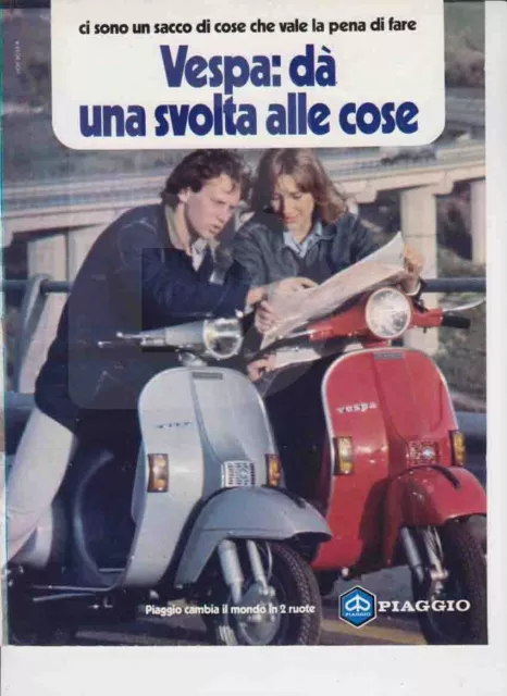 Pubblicita' Advertising-Piaggio Vespa 1979 -Motoitaliane Scooter Italiani