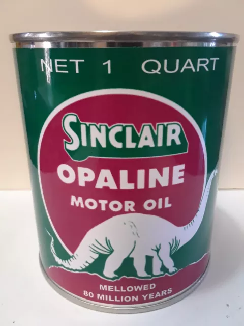 Sinclair Opaline Motor Oil Can 1 qt. -  ( Reproduction Tin Collectible )