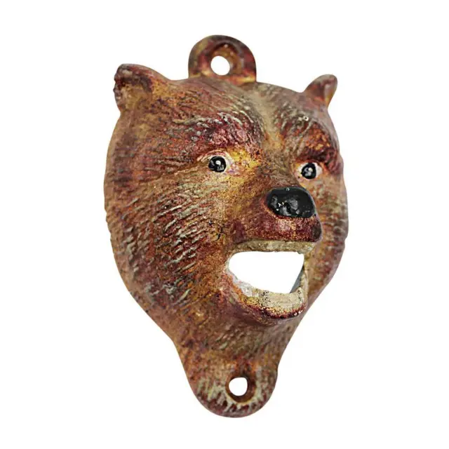 Design Toscano Brown Bear of the Forest Cast Iron Bottle Opener