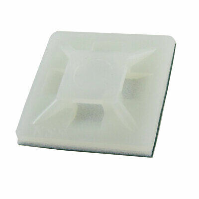 TOOGOO 66 Pcs Blanc Nylon Auto-adhesif base de fixation de fil de Torsion Attaches pour cables 