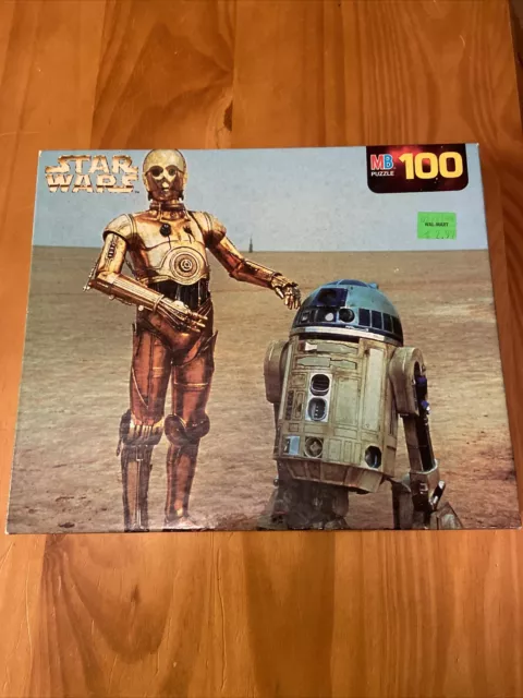 Star Wars R2-D2 C3P0 Droid Puzzle 100 piece Milton Bradley Vintage Complete
