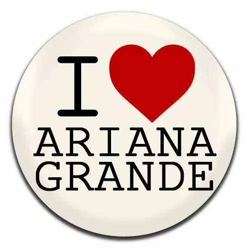 I Heart Ariana Grande Pop Singer 25mm / 1 Inch D Pin Button Badge