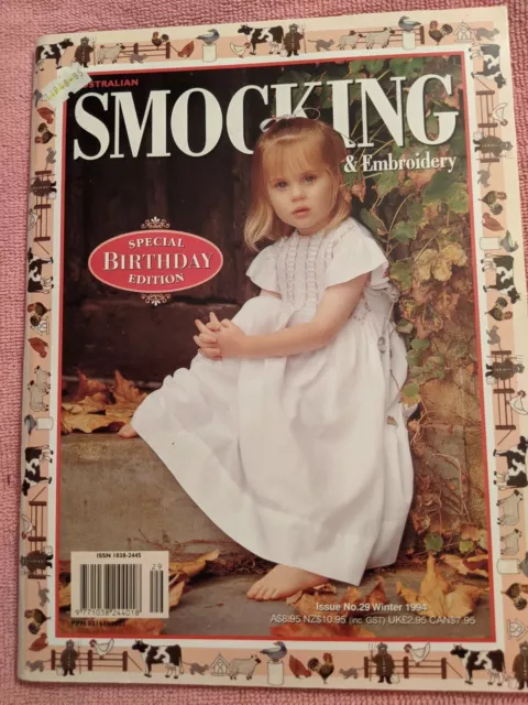 Revista australiana de esmoquin y bordado, número de edición 29, invierno 1994, muy bueno