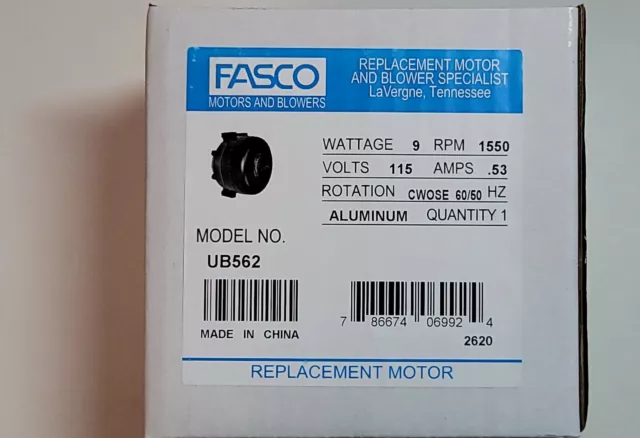 UB562 9 Watt Morrill Motor
