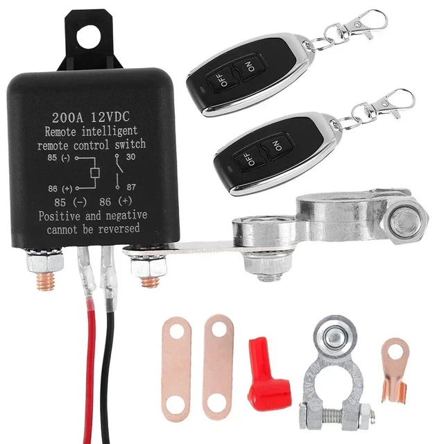 CONTROL BATTERY BREAK Switch Relay Cutoff Isolator AntiTheft Dual