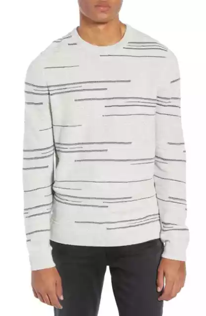 NWOT XXL WILL FIT TALL Mens CALIBRATE Modern Stripe Crewneck Sweat  $69.50