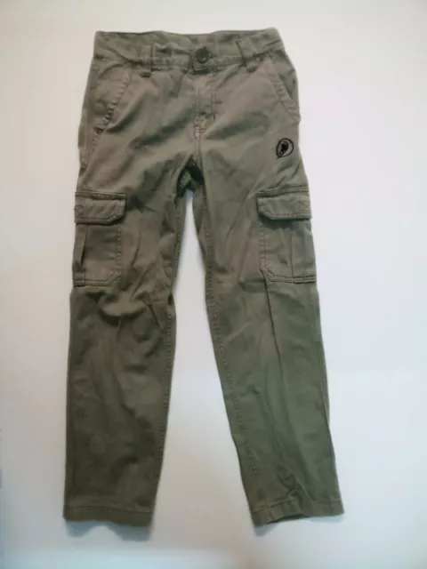 Piping Hot, Boys Beige Cotton Jeans; Size 8 With Pockets and Belt Loops.