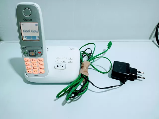2 combinés Téléphone Fixe SANS FIL REPONDEUR Gigaset AS320 TRES BON ETAT  DECT
