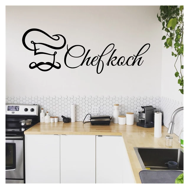 HGDESIGN Wandtattoo Küche - Koch Gerichte Wandaufkleber Für Küche & Esszimmer