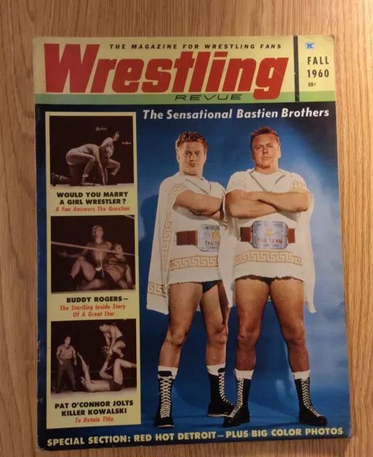 Wrestling Revue Fall 1959 1st Issue EX + The Graham Bros. Rocco
