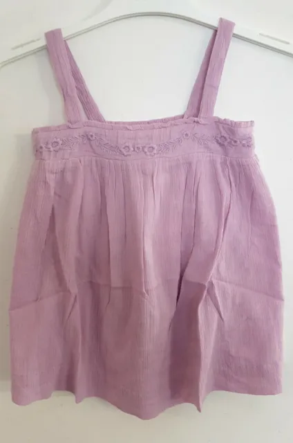 》Boden Girl's Floaty Strappy Smock Top Lilac Age 5-6yrs