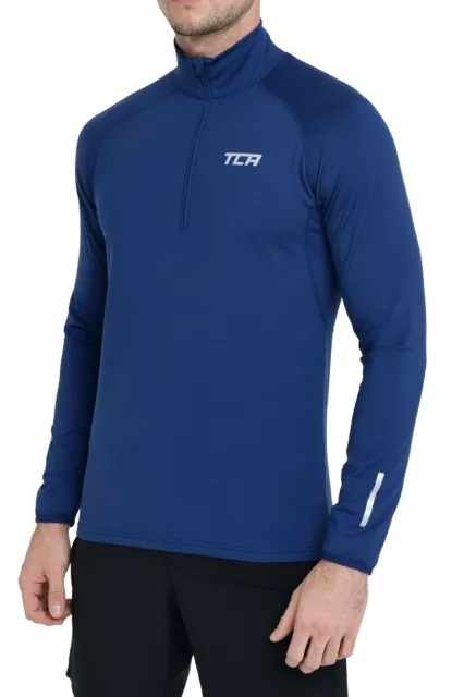 Men's Running Long Sleeve Top TCA Winter Half-Zip T-Shirt Gym CrossFit Sports