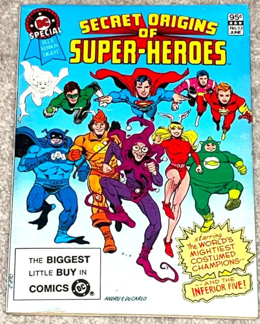 DC Comics SECRET ORIGINS OF SUPER-HEROES #22 1982 DC SPECIAL BLUE RIBBON DIGEST