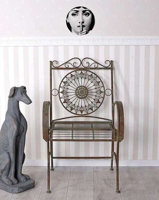 Armchair garden chair iron vintage armchair armchair garden chair cottage 2