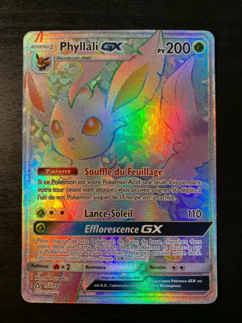 Carte Pokémon - Phyllali GX - 13/156 - ultra prisme - ultra rare - SL5 - FR