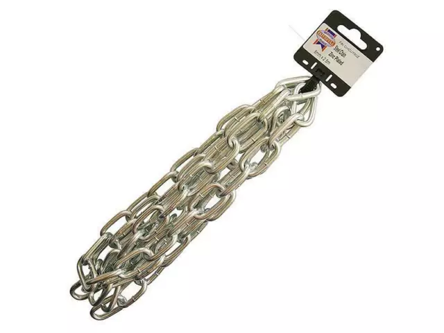 Faithfull Zinc Plated Chain 6Mm X 2.5M - Max Load 250Kg FAICHCUT60Z